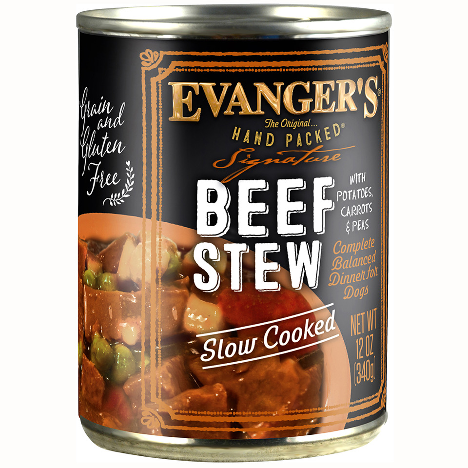 Slow Cooked Beef Stew for Dogs Case of 12 Evanger's Dog & Cat Food