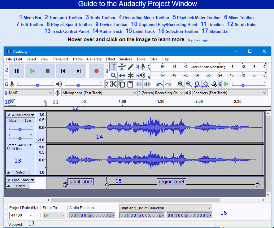 Audacity User Guide City Of Evanston Technology Service Portal