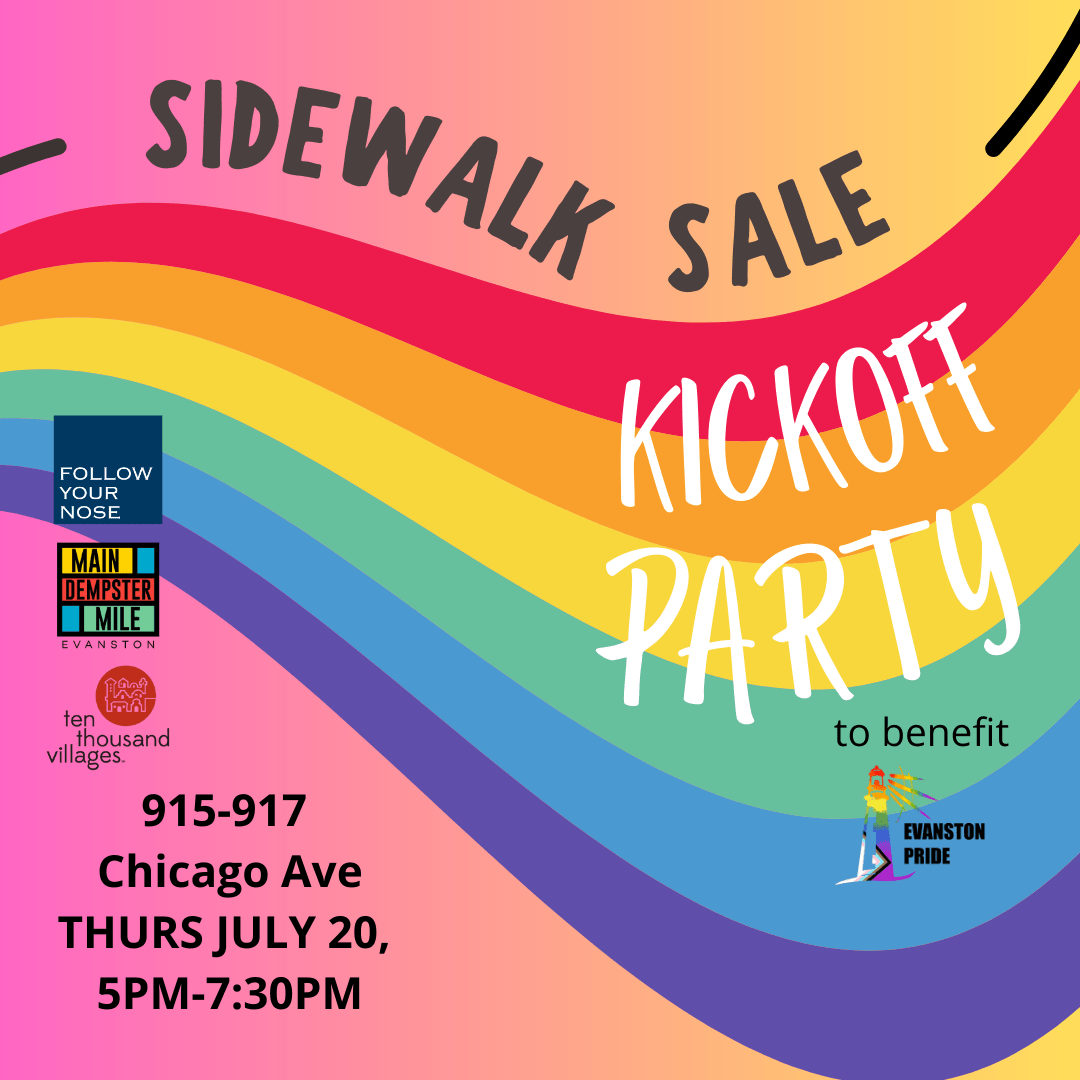 MDM Sidewalk Sale Kickoff Party + Drag Bingo! Evanston RoundTable