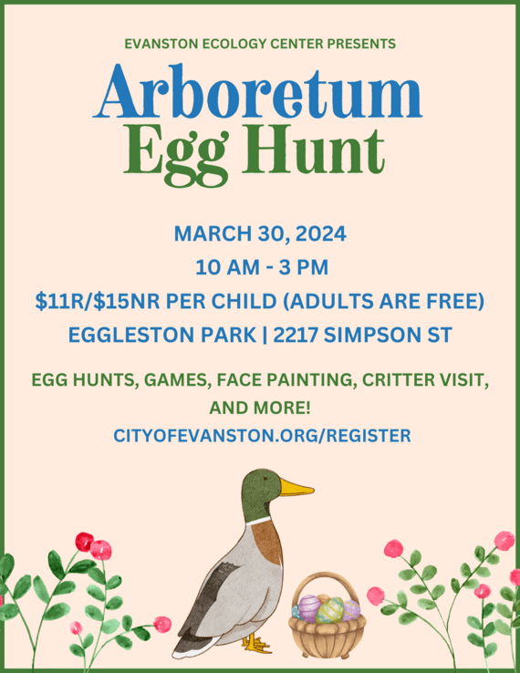 Ecology Center hosting Arboretum Egg Hunt on March 30 Evanston RoundTable