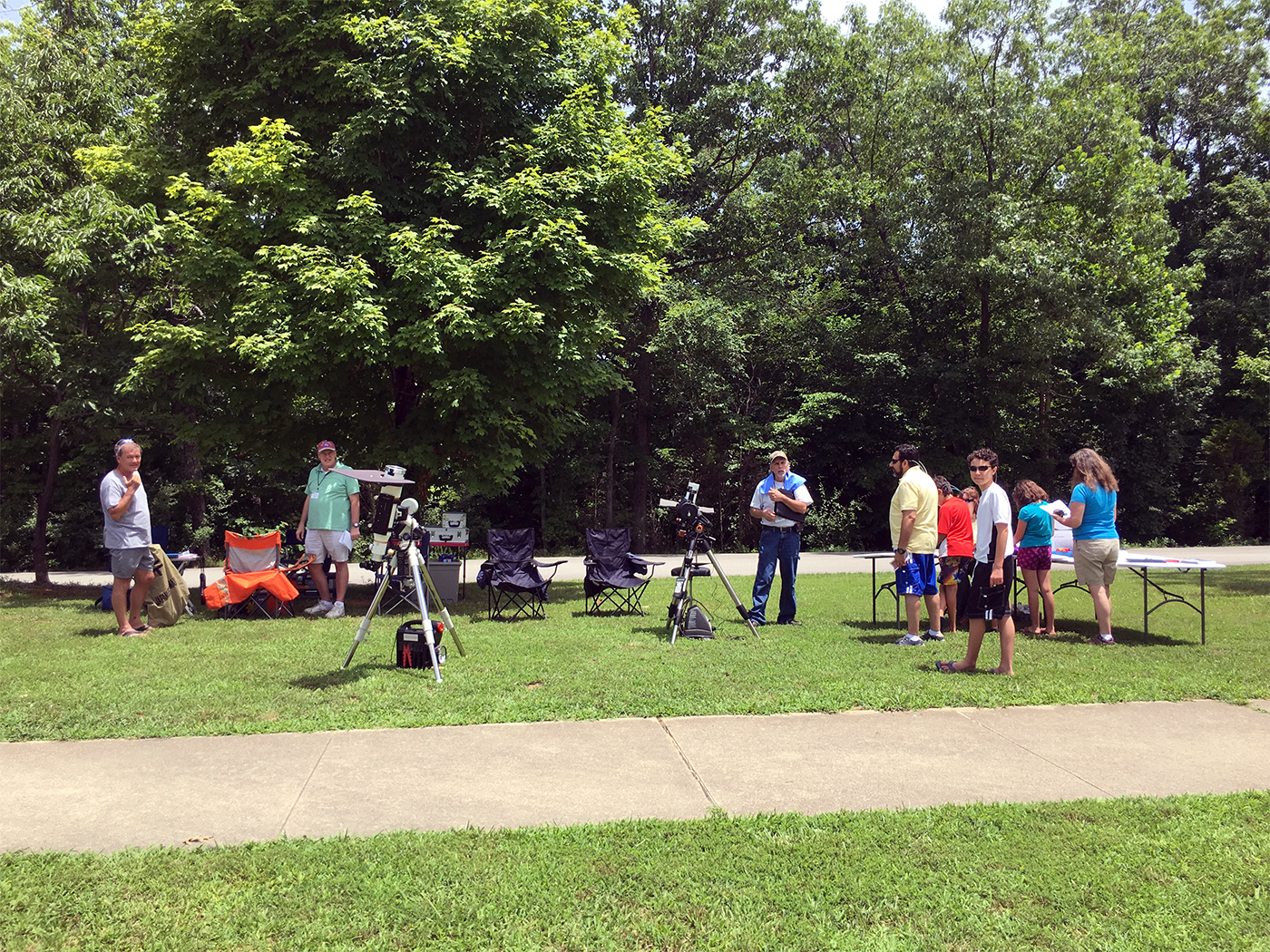 Make a constellation at the Patoka Lake Nature Center. theta360