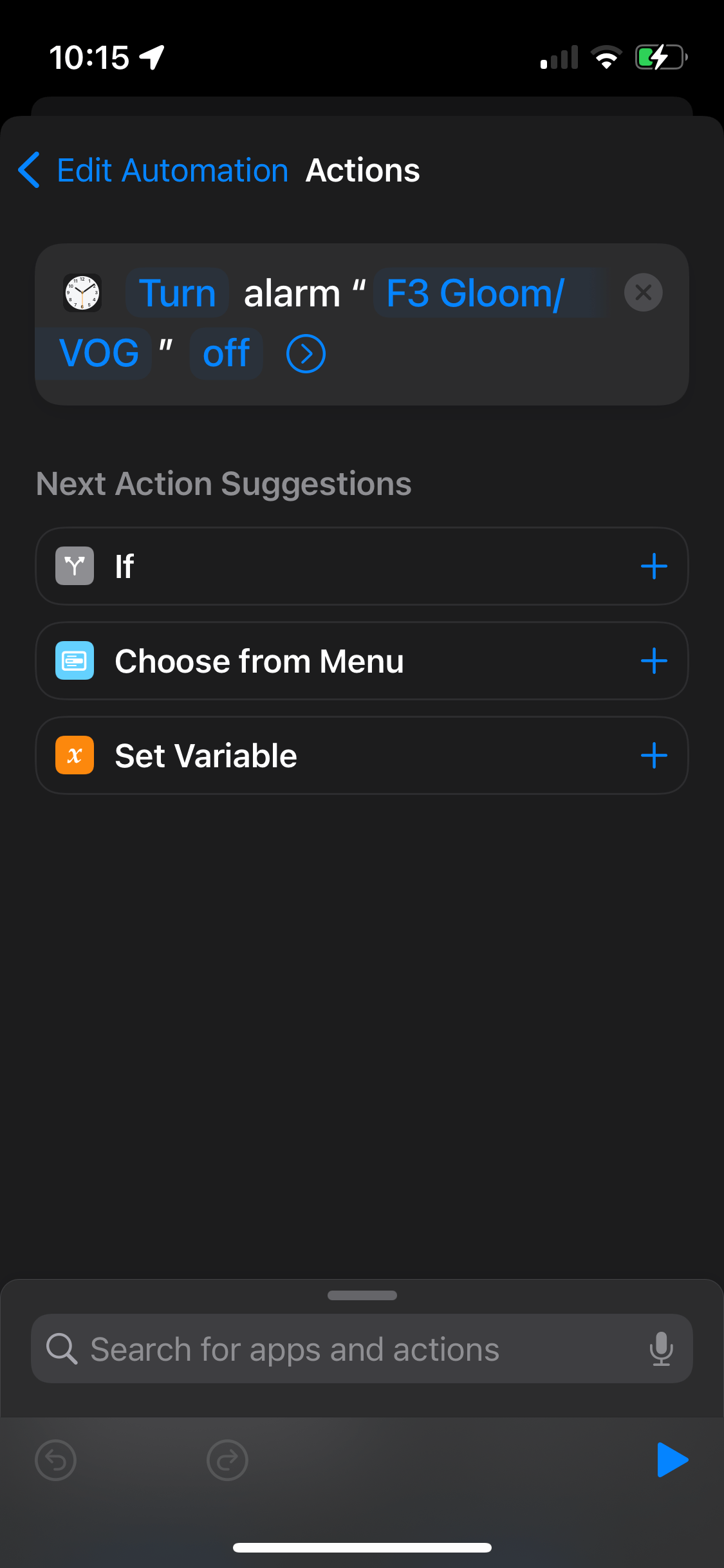 SingleUse Alarms on iOS