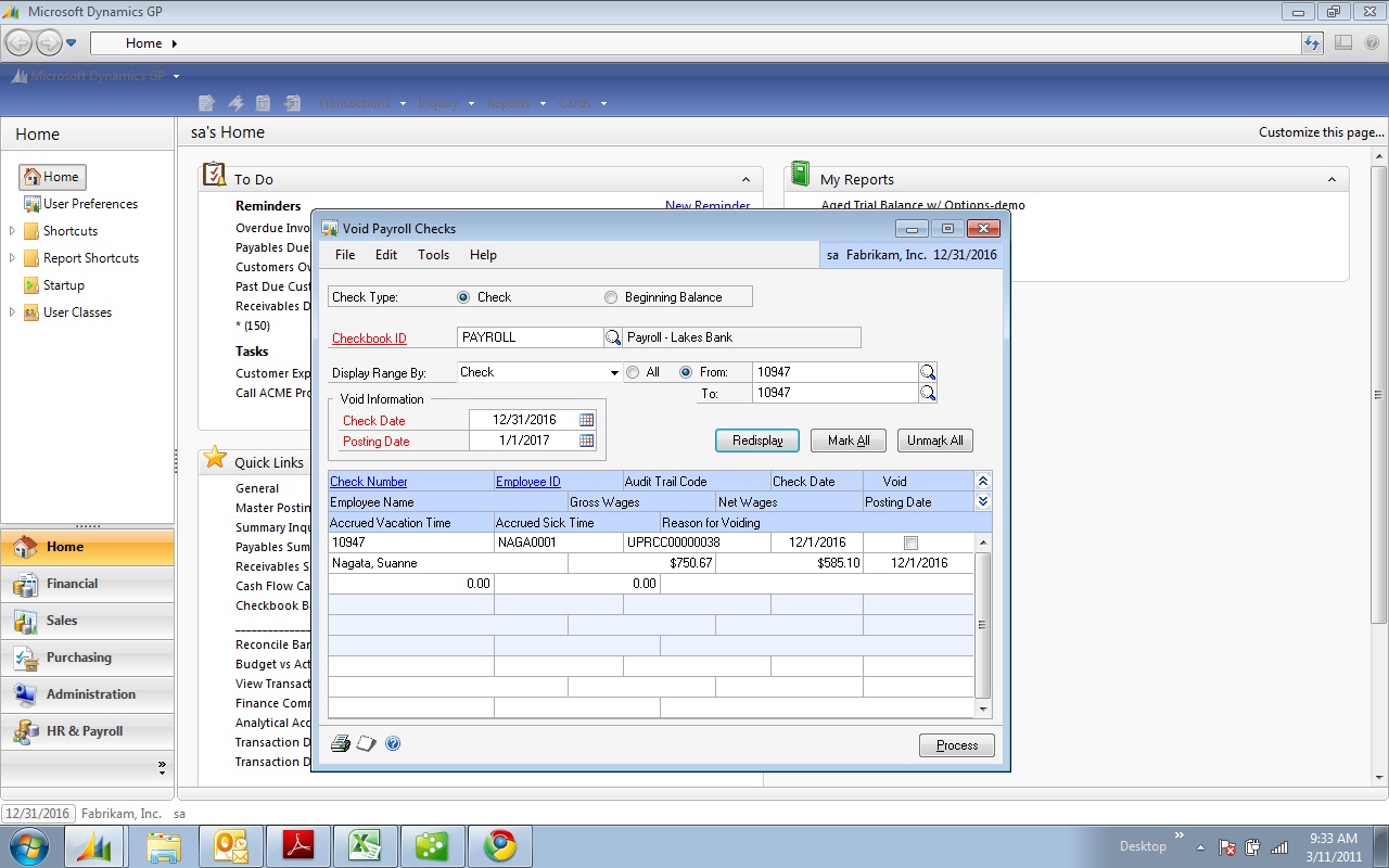MS Dynamics GP Payroll Dynamics GP Support