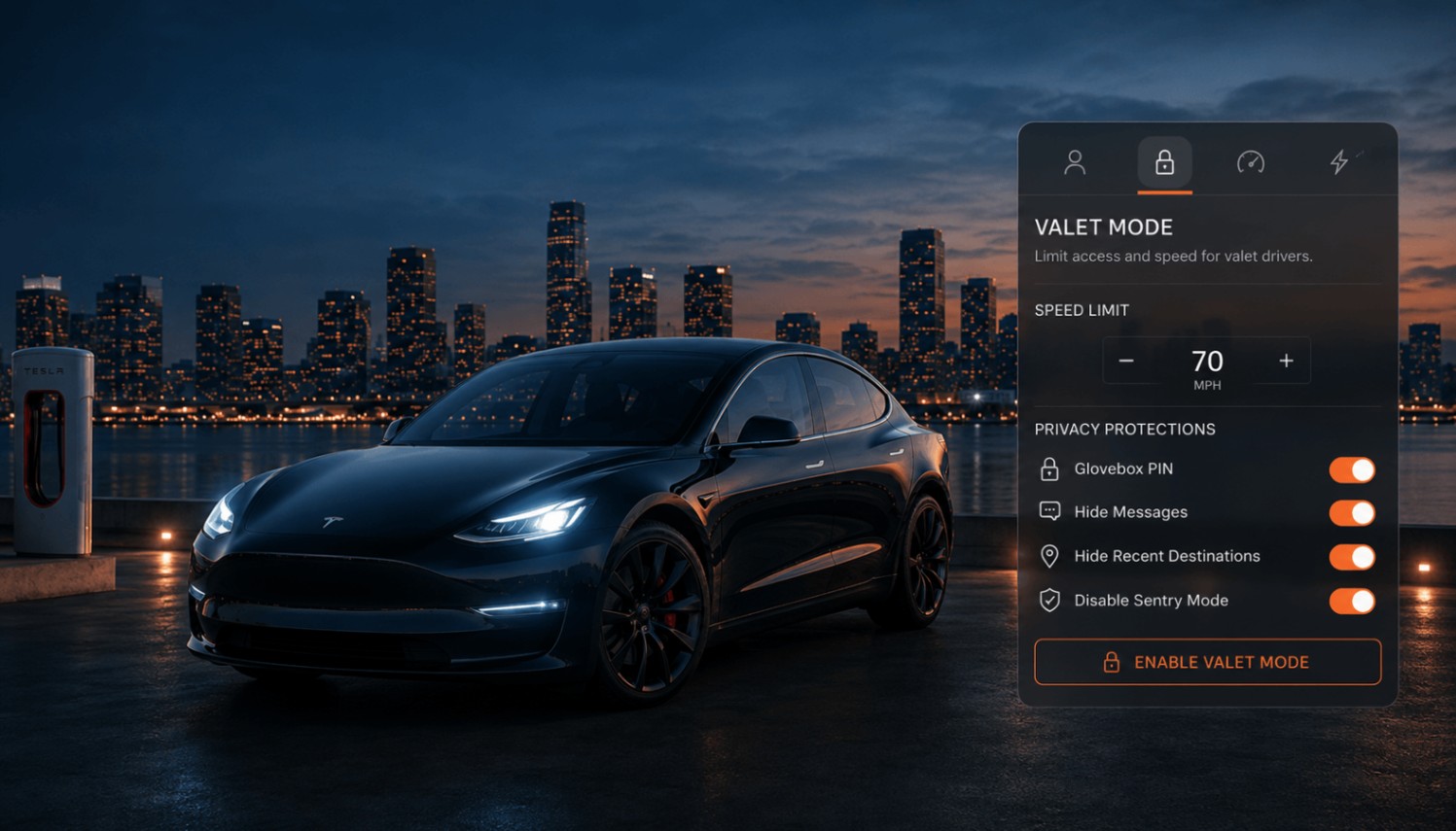Tesla Valet Mode: Full Activation & Restrictions Guide (2026)