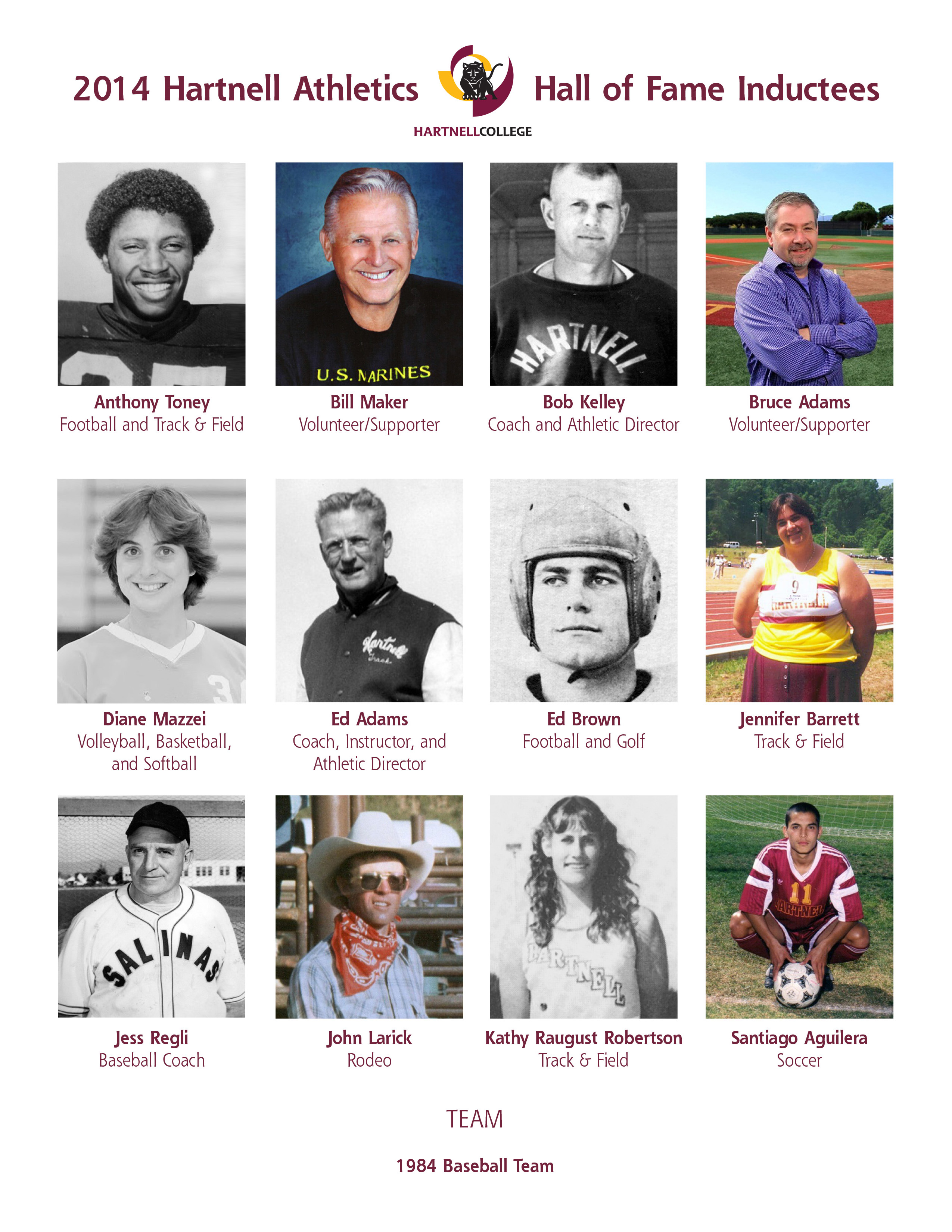 KCBA Fox 35 Monterey / Salinas » Hartnell Athletics Hall of Fame