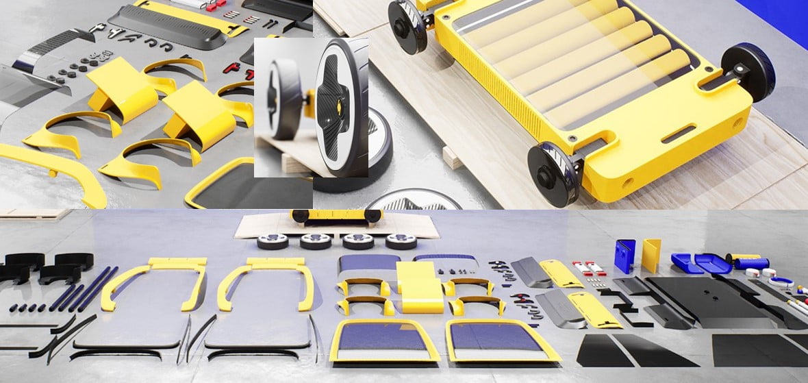Höga Ikea's selfassembly electric vehicle EV Charge + EV Charge