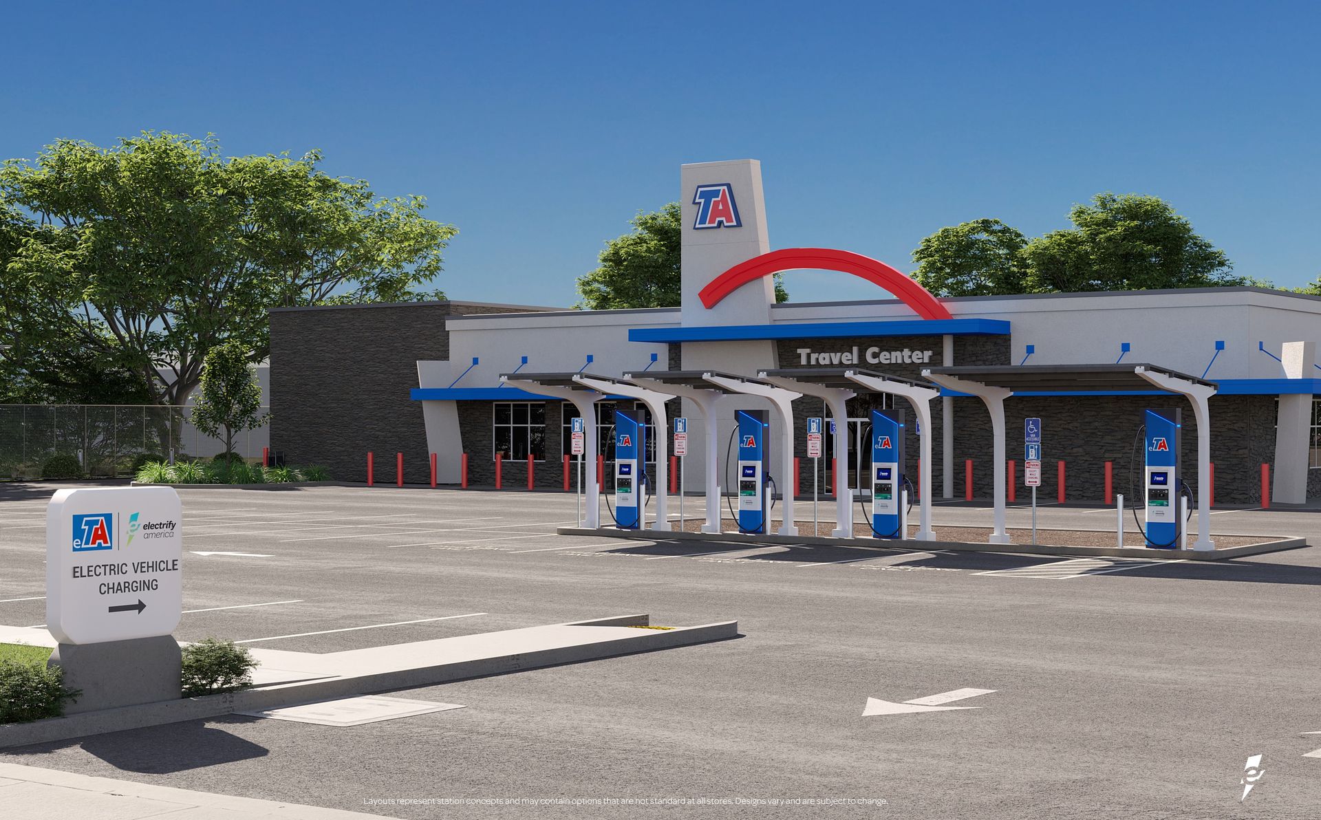 TravelCenters of America To Install 1,000 Electrify America Chargers