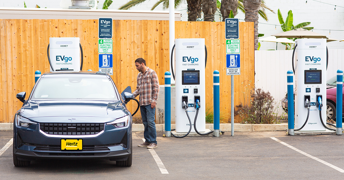 Hertz And EVgo Offering EV Renters Special Charging Rates For 1 Year