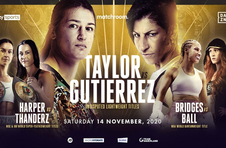 KATIE TAYLOR Y TERRI HARPER COMPARTEN MEGA CARTELERA