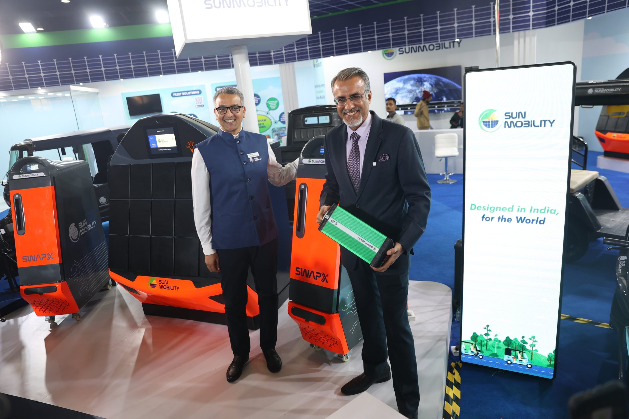 SUN Mobility Unveils Two Swappable Battery Solutions “SwapX” and “S2.1