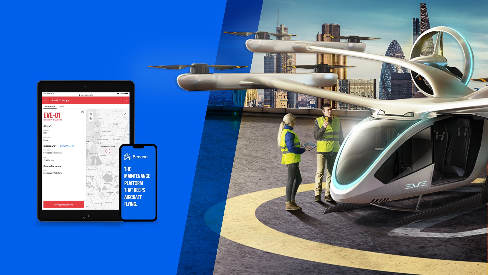 Eve Urban Air Mobility Announces Cooperation with Beacon‘s maintenance