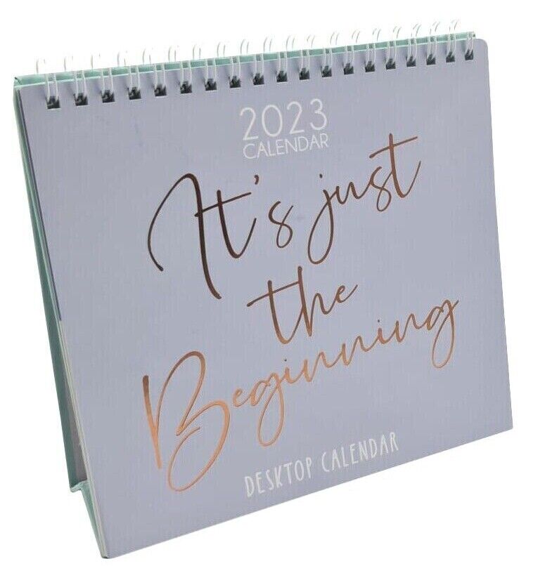 desk calendar 2023 uk 2023 Desk Calendar It's Just the Beginning Design Evelay