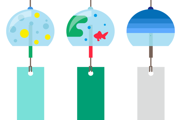 風鈴のイラスト - イラストくん シンプルな風鈴イラスト – Events Design