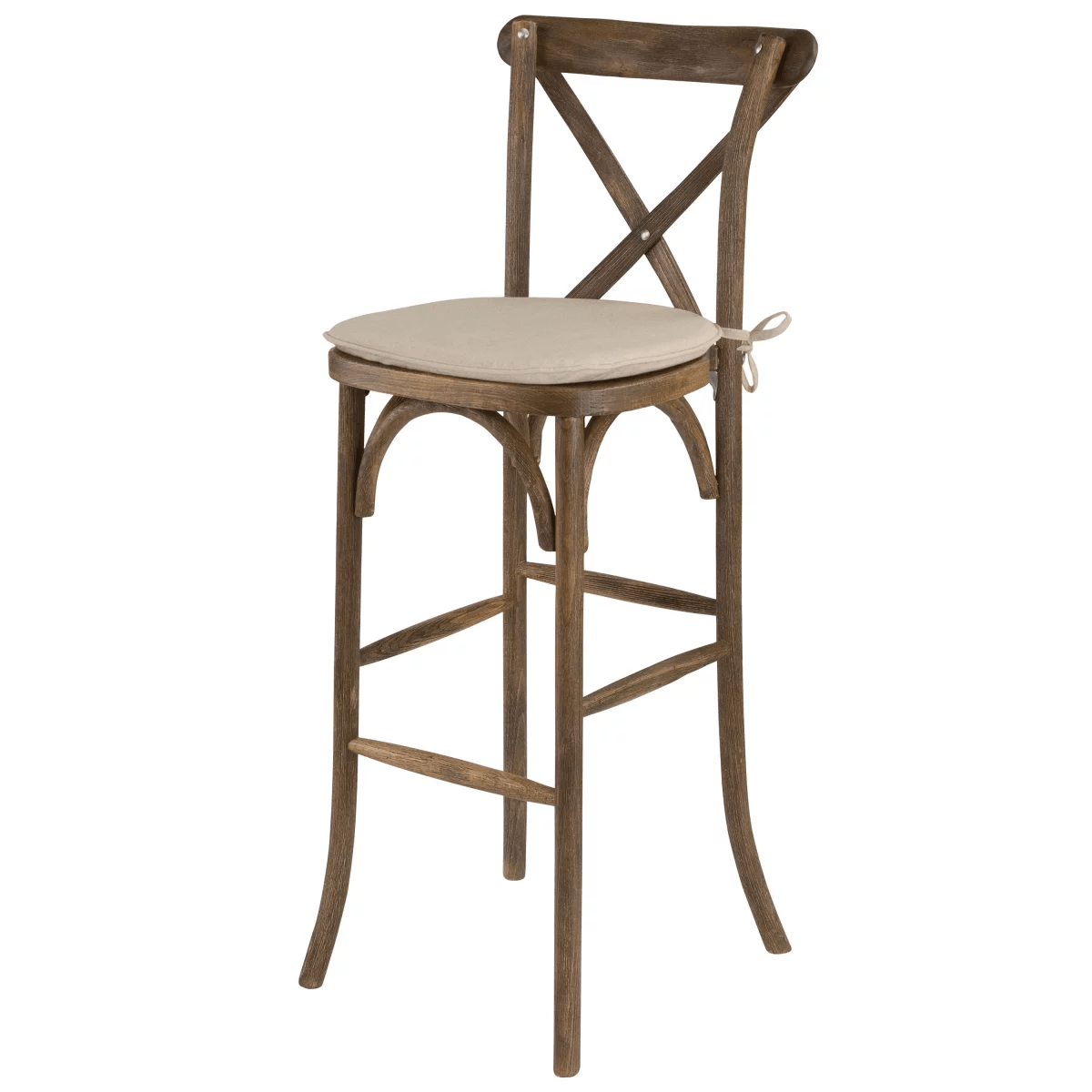 Vineyard Cross Back Barstool Chairs Event Rents