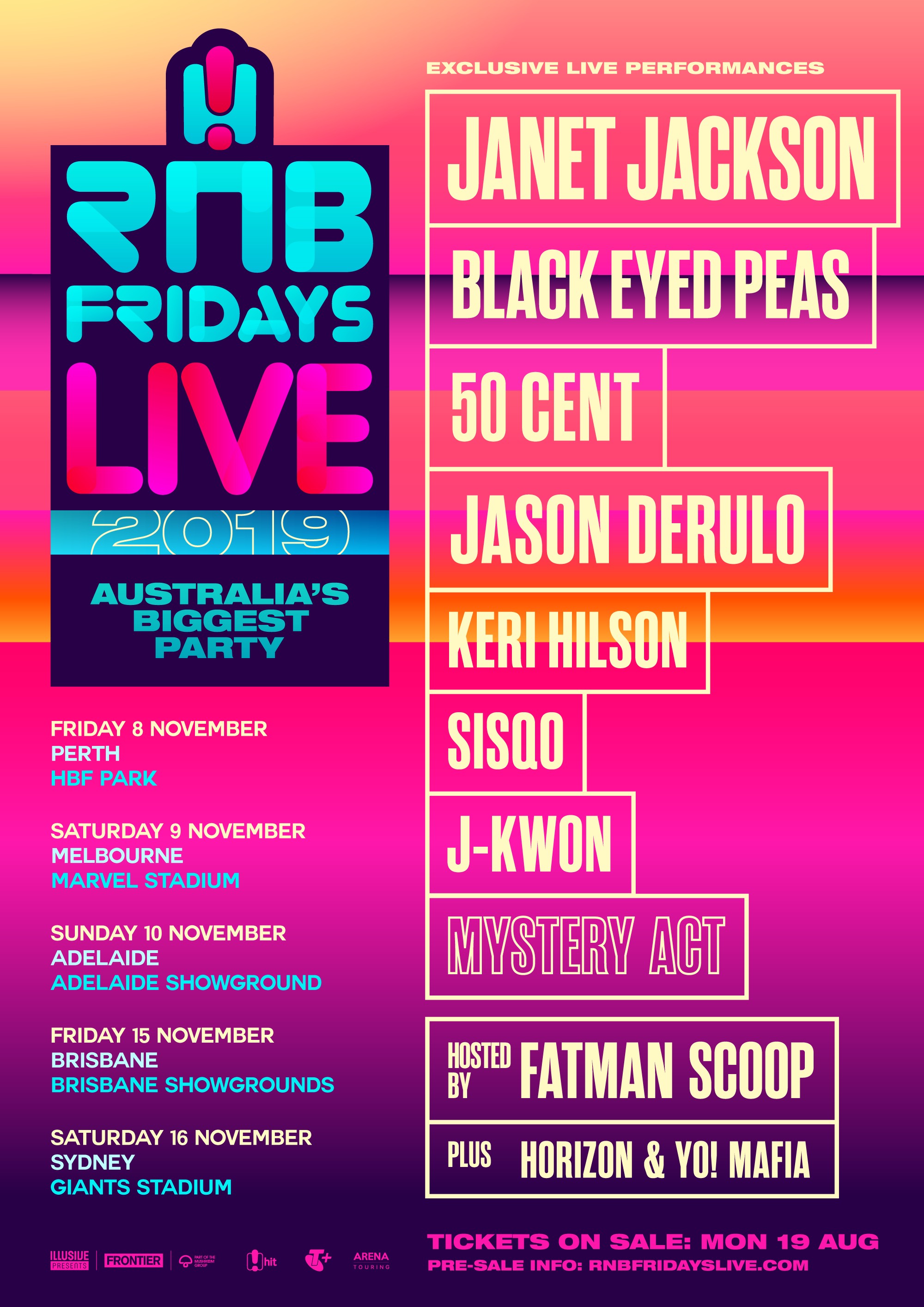 RNB Fridays Live 2019 Eventalaide