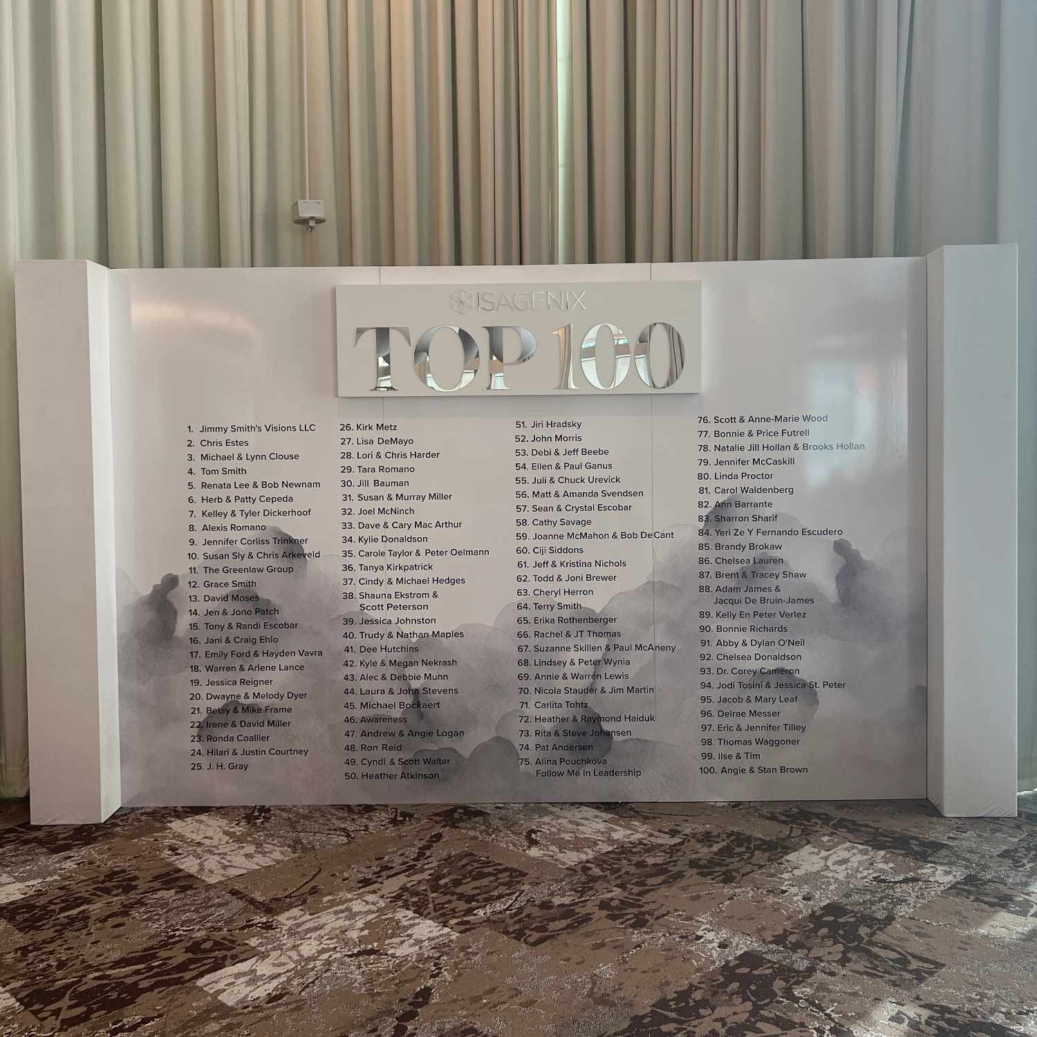 Print Place Card Wall Event Effects Group