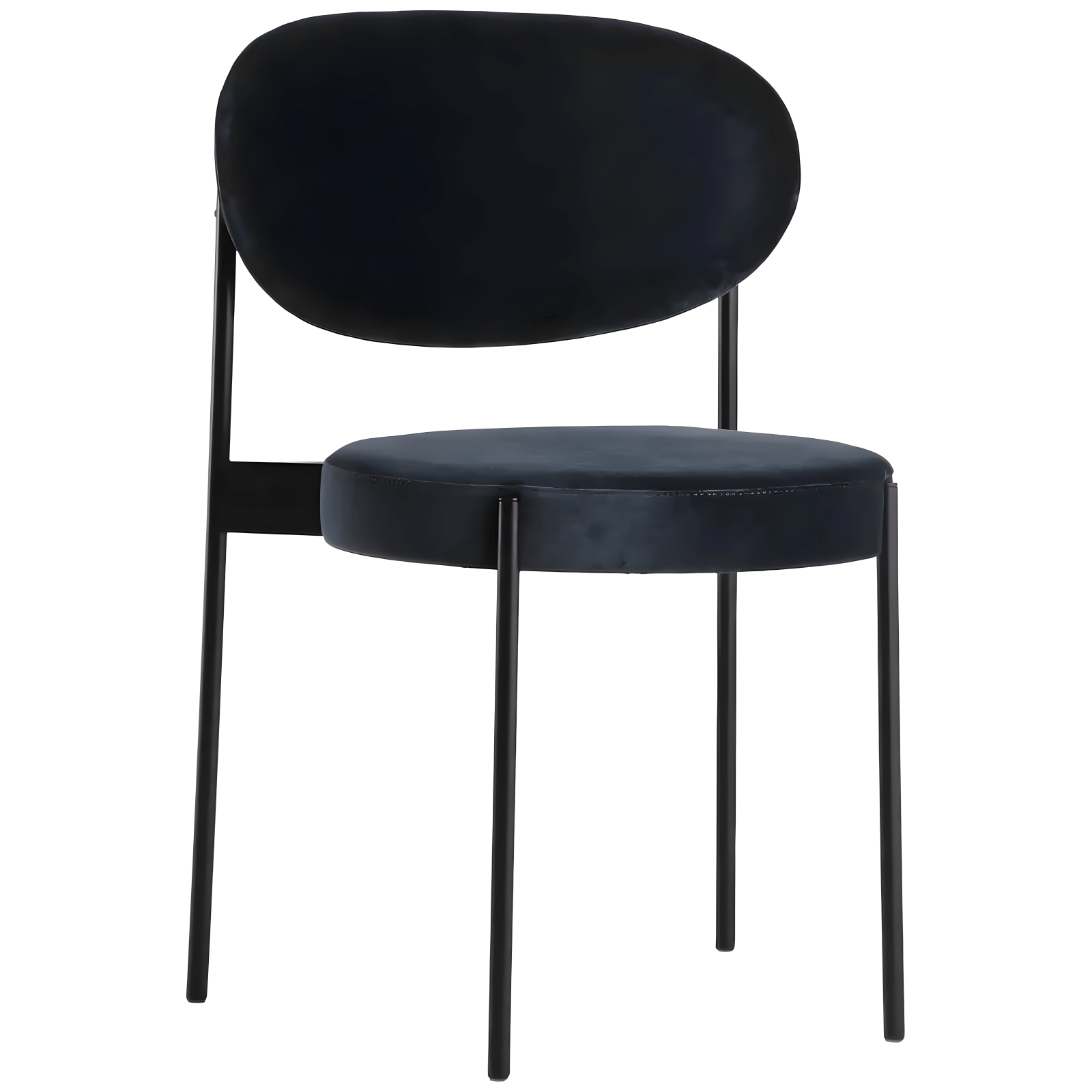 [Affordable] Black Round Back Dining Chair for Rent in Dubai