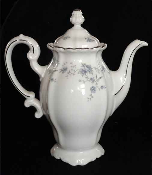 Johann Haviland Blue Garland Coffee/Teapot Bavaria, Germany Eventlyst