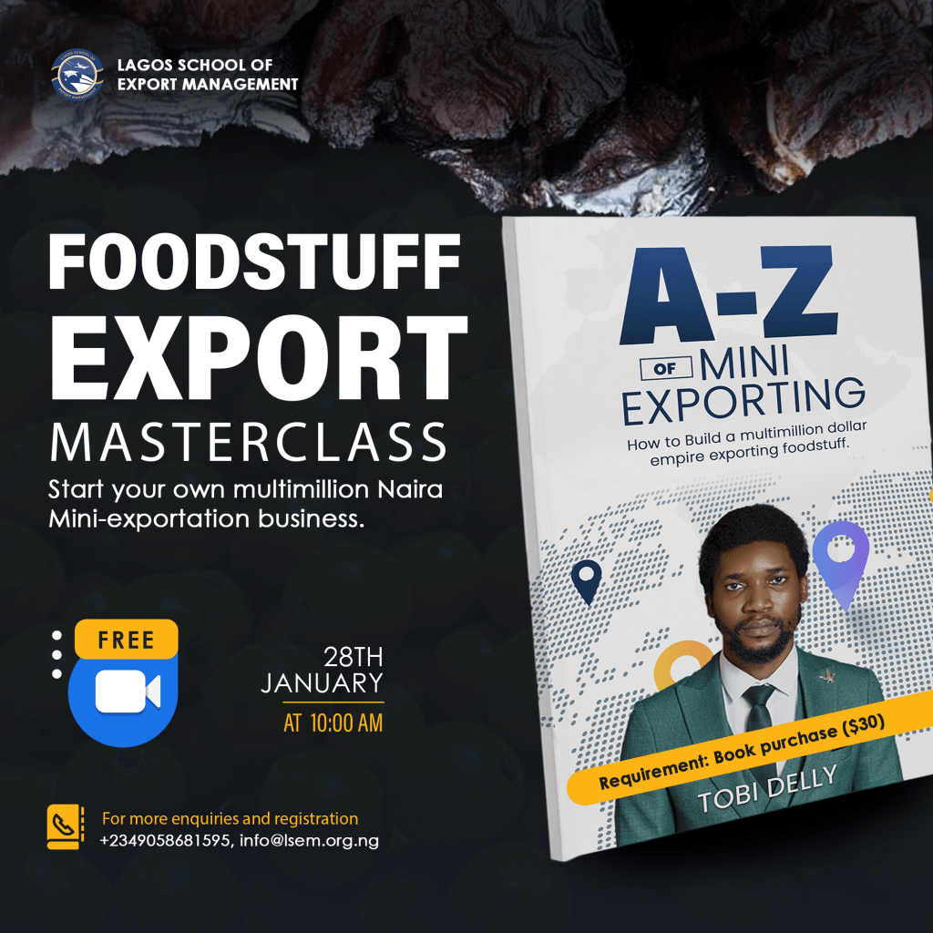 Foodstuff Export Masterclass (January Virtual Edition) EventPrime