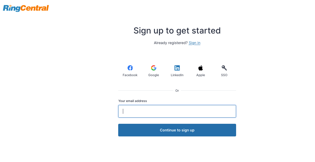 Using a One Time Password (OTP) for your RingCentral Events account
