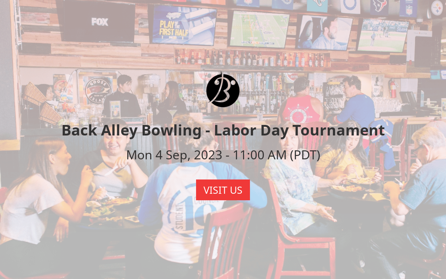 Back Alley Bowling Labor Day Tournament