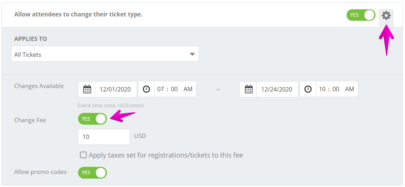 How do I add a change or transfer fee?