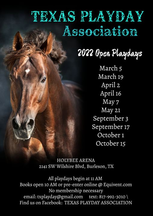 Texas Playday Association 2022 Open Playdays