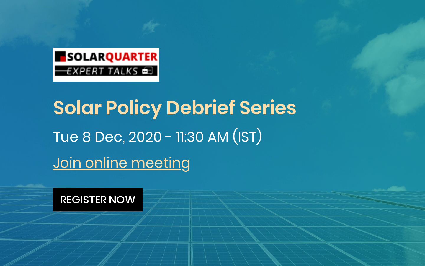 Solar Policy Debrief Series
