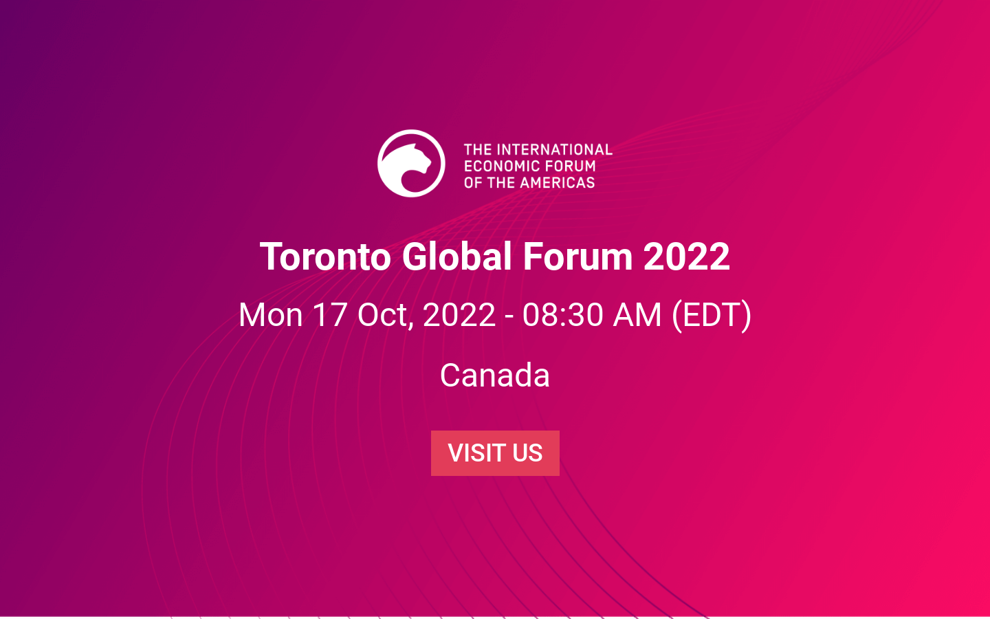 Toronto Global Forum 2022 CHARTING A NEW ECONOMY Toronto Oct 17