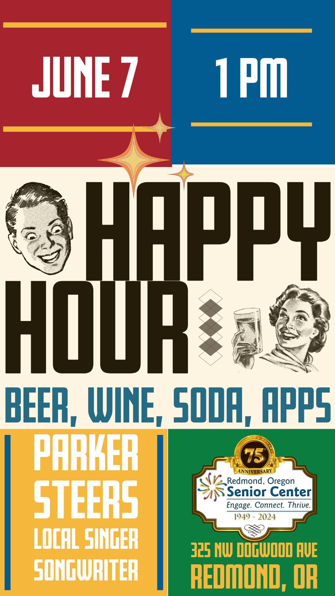 HAPPY HOUR AT REDMOND SENIOR CENTER FEATURING PARKER STEERS KTVZ Events