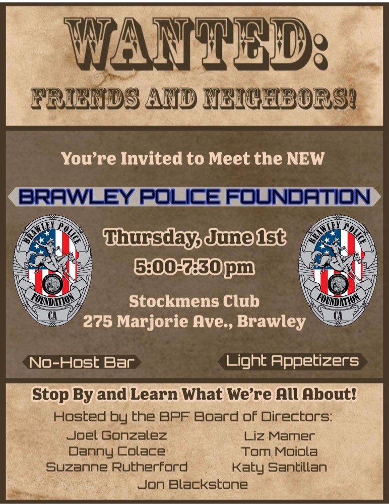 Brawley Police Foundation KYMA Events