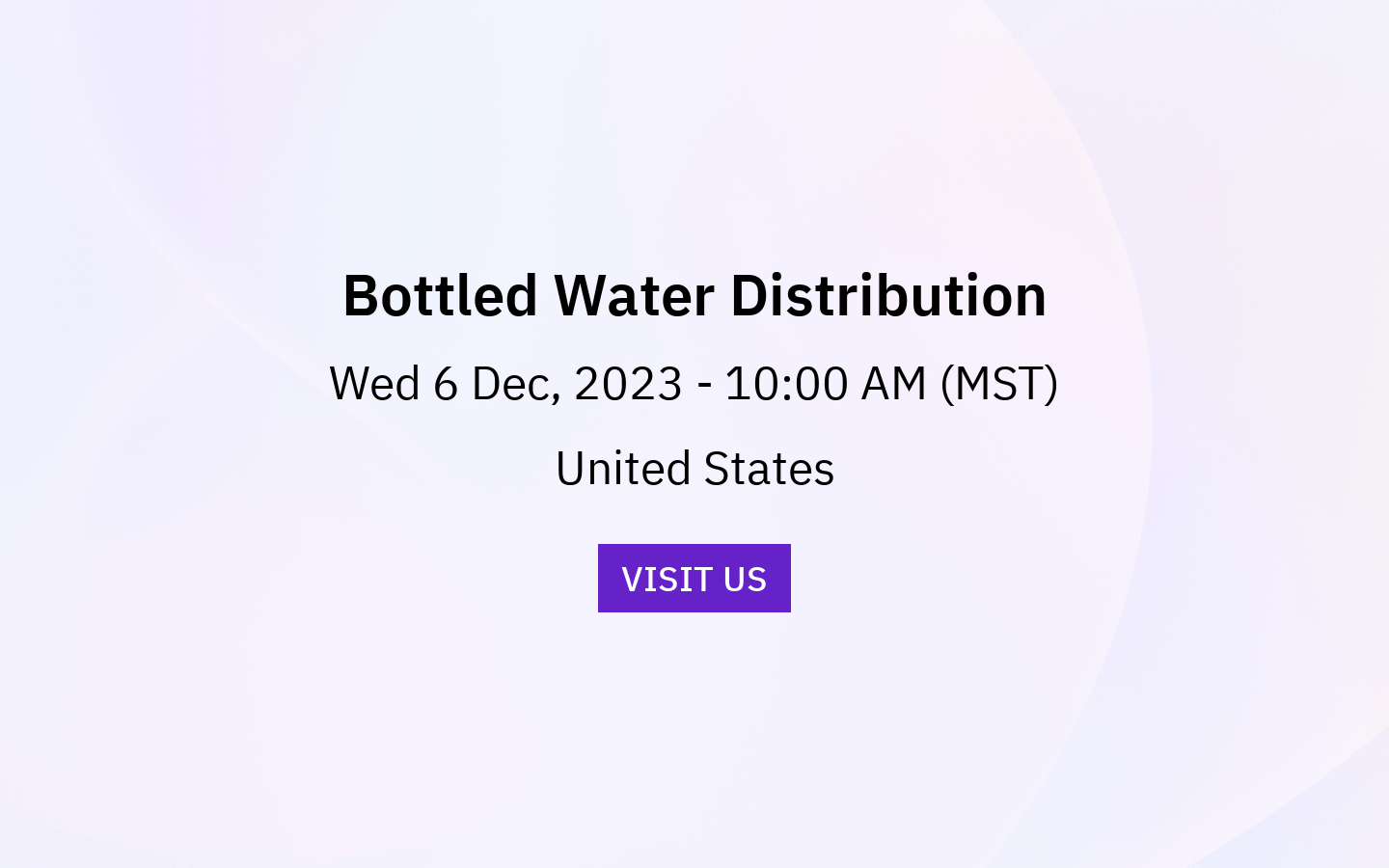 Bottled Water Distribution