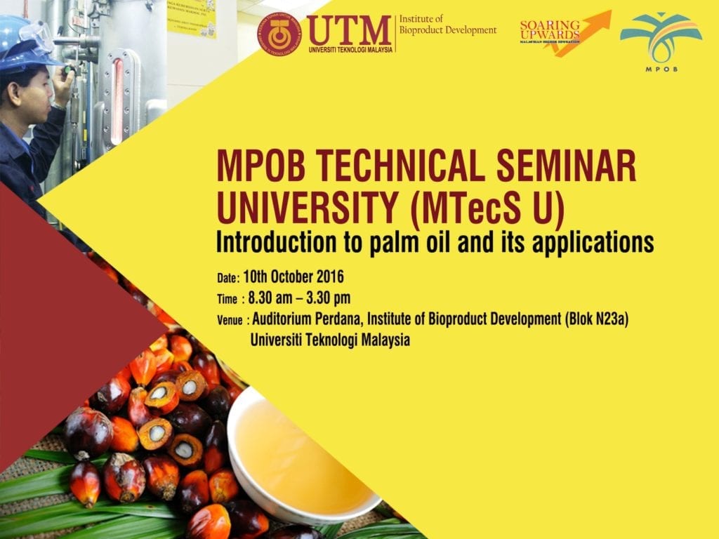 MPOB Technical Seminar (MTecS U) Staff