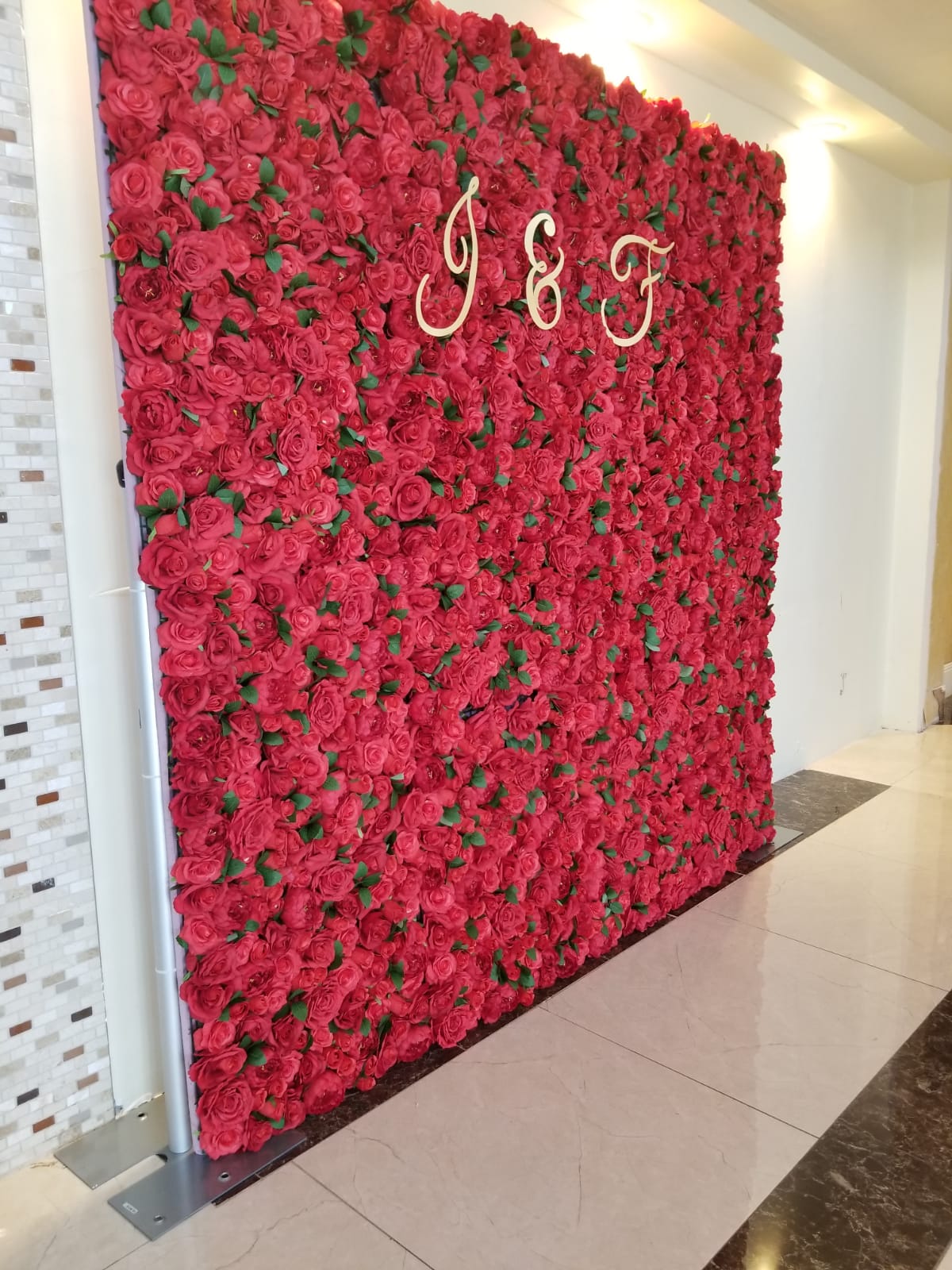 Red Rose Flower Wall Events 365 Canada