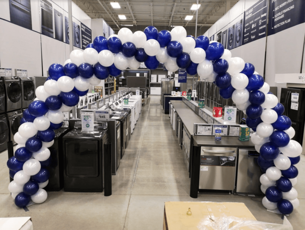 Balloon décor at corporate events in Boca Raton Events 365 Rentals