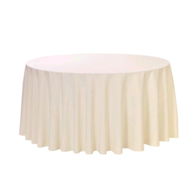 132 INCH ROUND IVORY LINEN Rentals East Lansing MI, Where to Rent 132