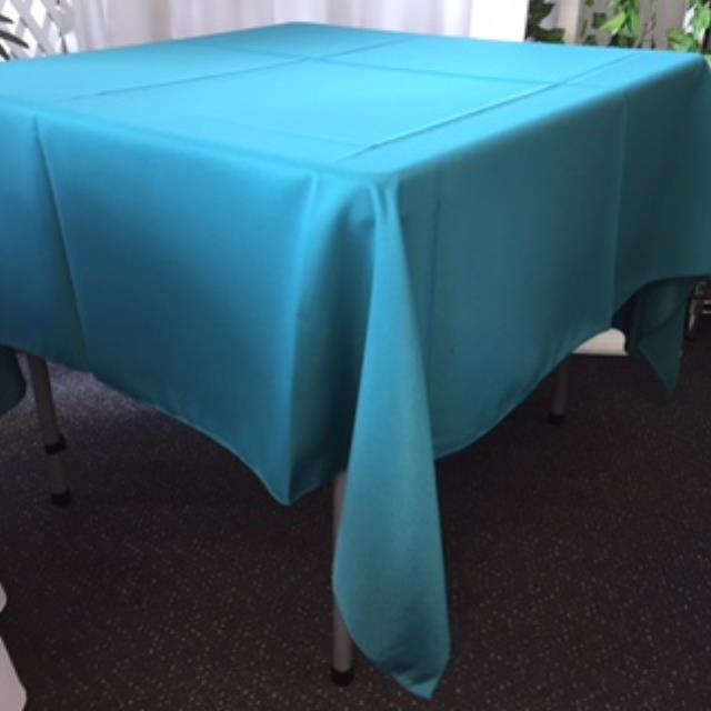 70 INCH SQUARE TEAL LINEN Rentals East Lansing MI, Where to Rent 70
