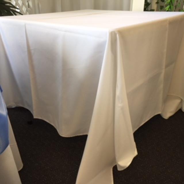 90 INCH SQUARE WHITE LINEN Rentals East Lansing MI, Where to Rent 90