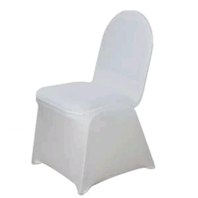 CHAIR COVER IVORY SPANDEX Rentals East Lansing MI, Where to Rent CHAIR
