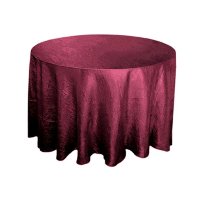 117 INCH RD BURGUNDY CRINKLE SATIN LINEN Rentals East Lansing MI, Where