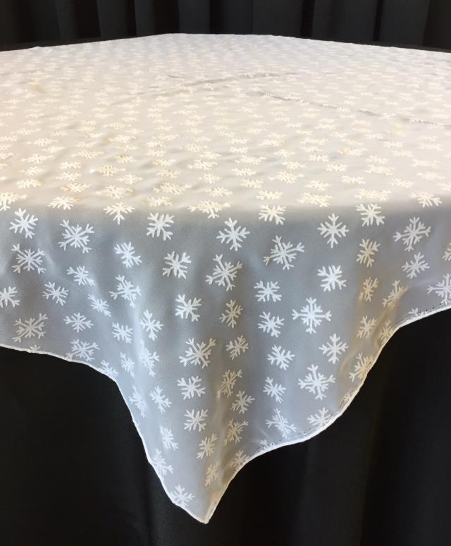 43 INCH SQUARE SNOWFLAKE SHEER OVERLAY Rentals East Lansing MI, Where
