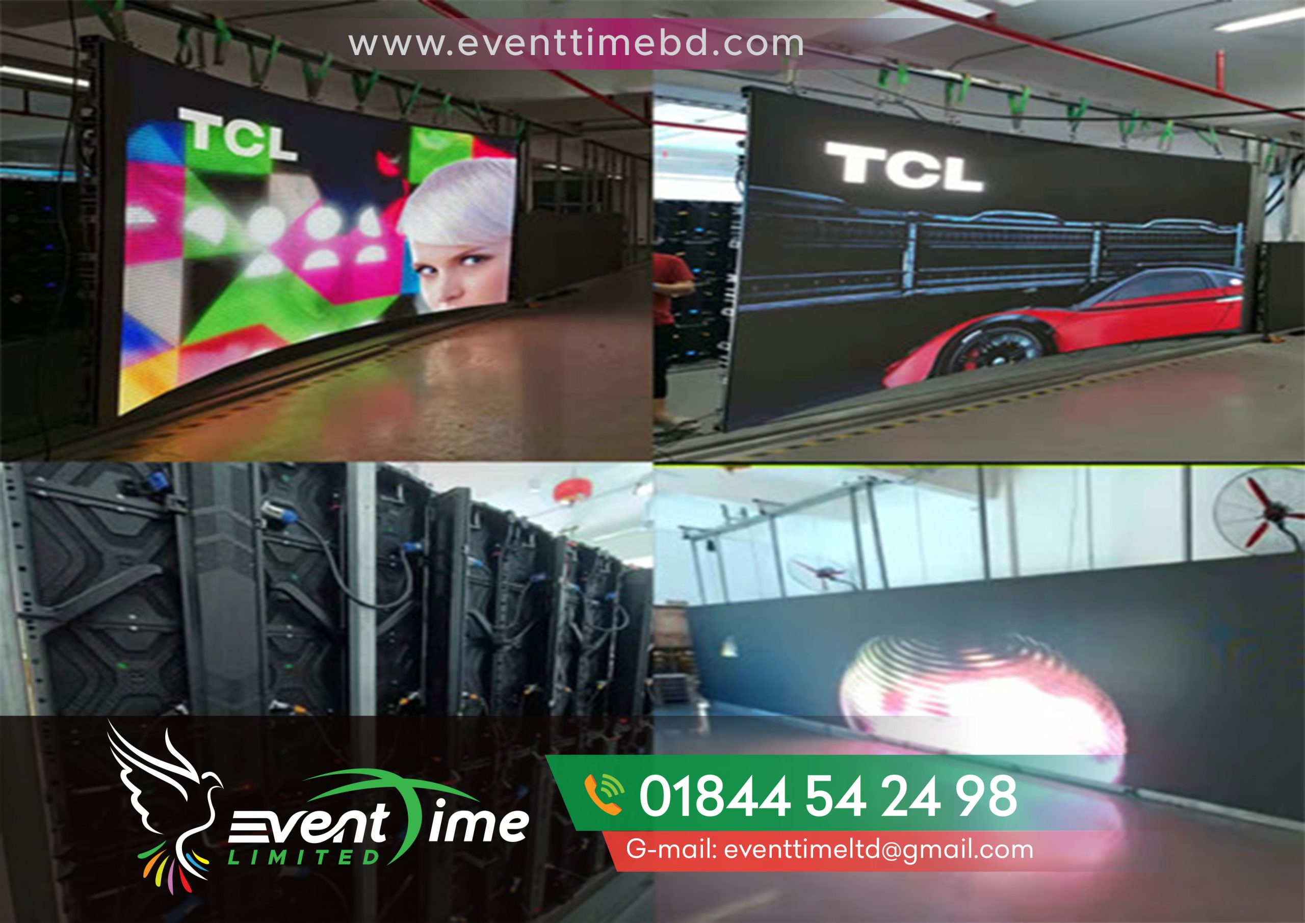 Led TV Display Screen Rental Panel Price in Bangladesh