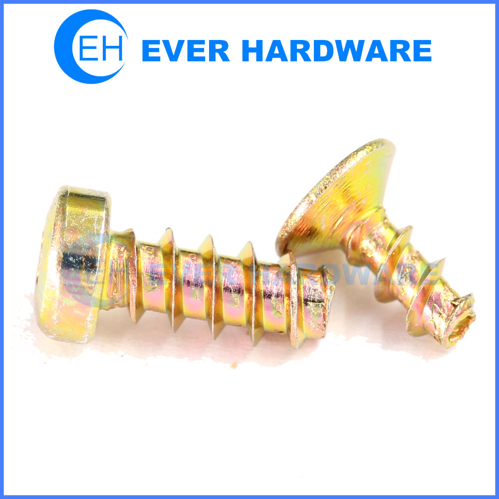 Thread forming screw plastic thread flat head high strength