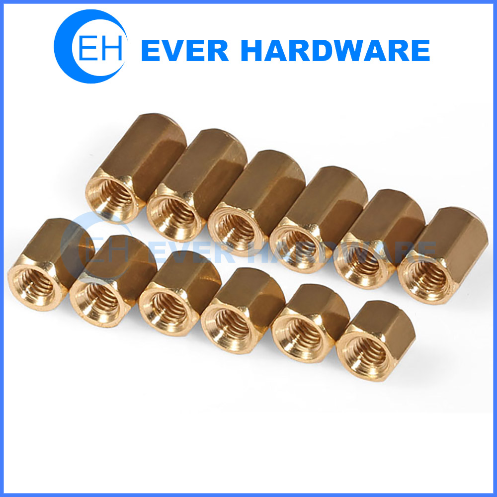 Metric Spacers Threaded Electronic Hardware Hexagonal Coupling Nuts