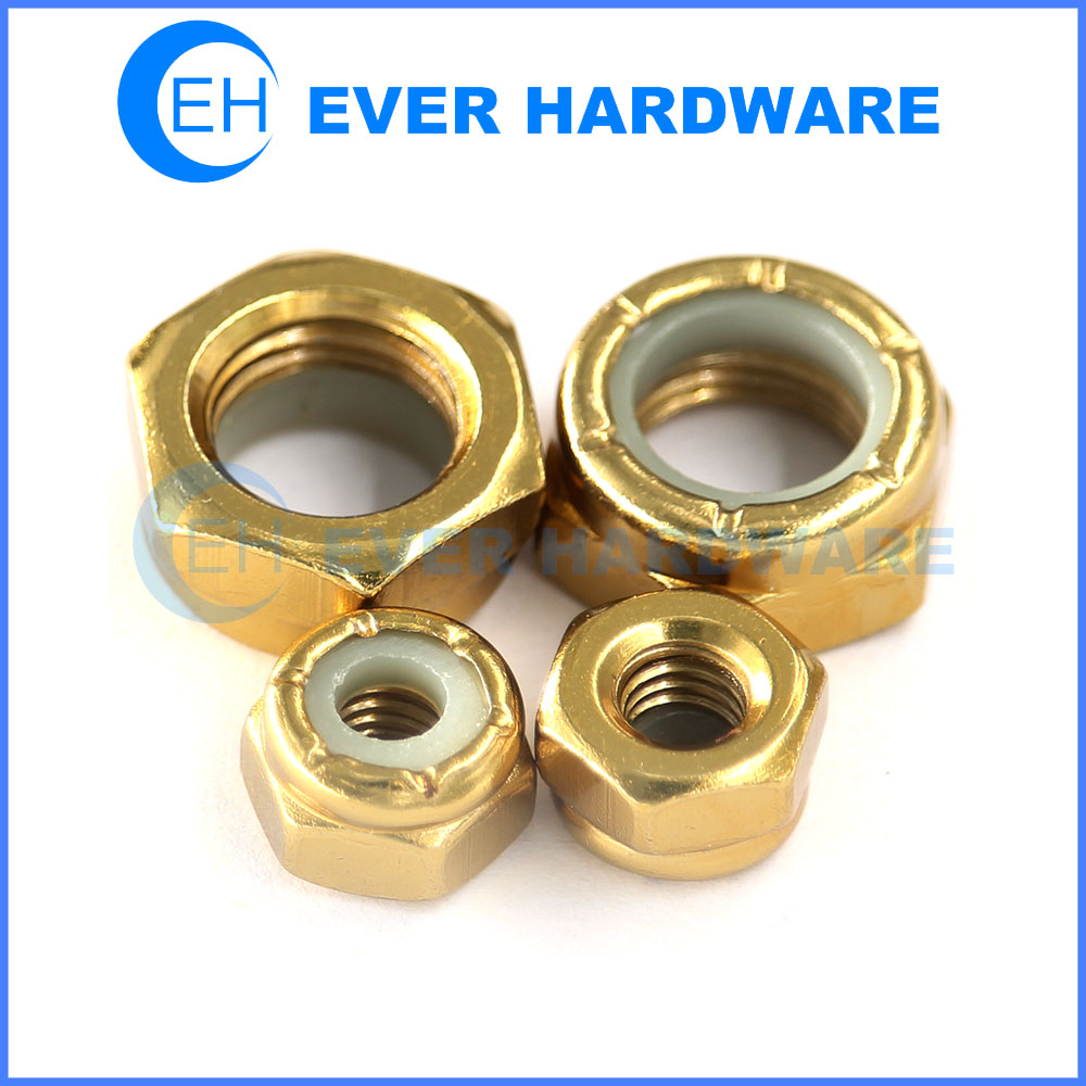 Nylon Lock Nut Insert Hex Prevent Loosening Self Lock Stop Nuts