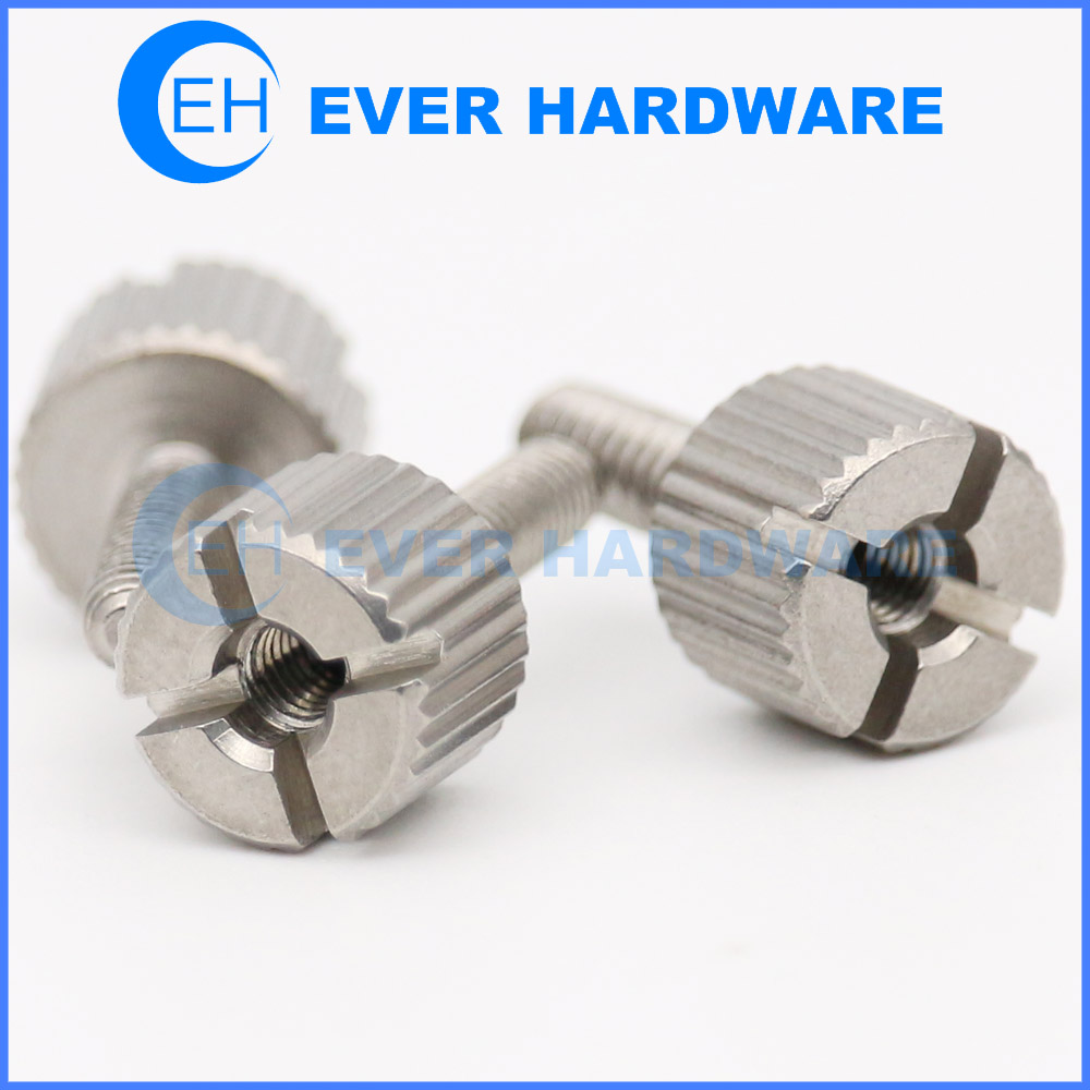 Steel Thumb Screws Knurled Head Metric Nickel Plated Custom Made