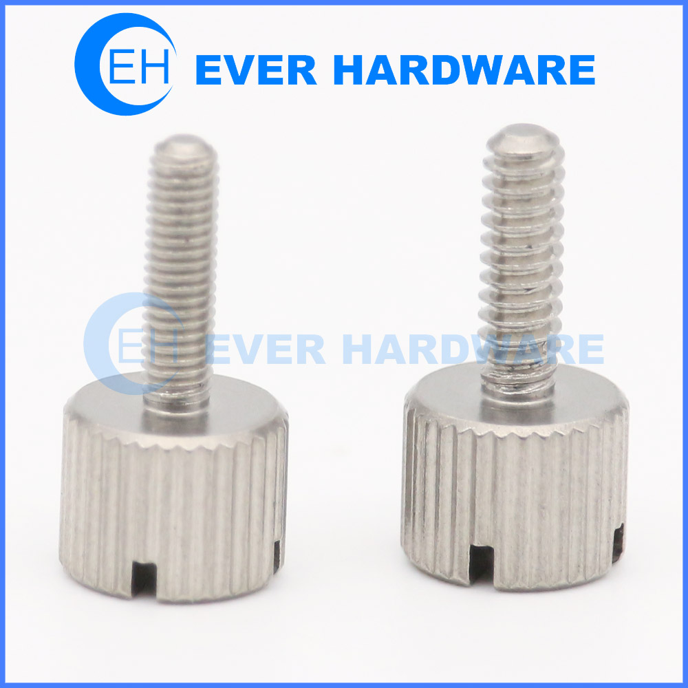 Customized Slotted Head Screw Knurled Thumb Screw Manufacturer