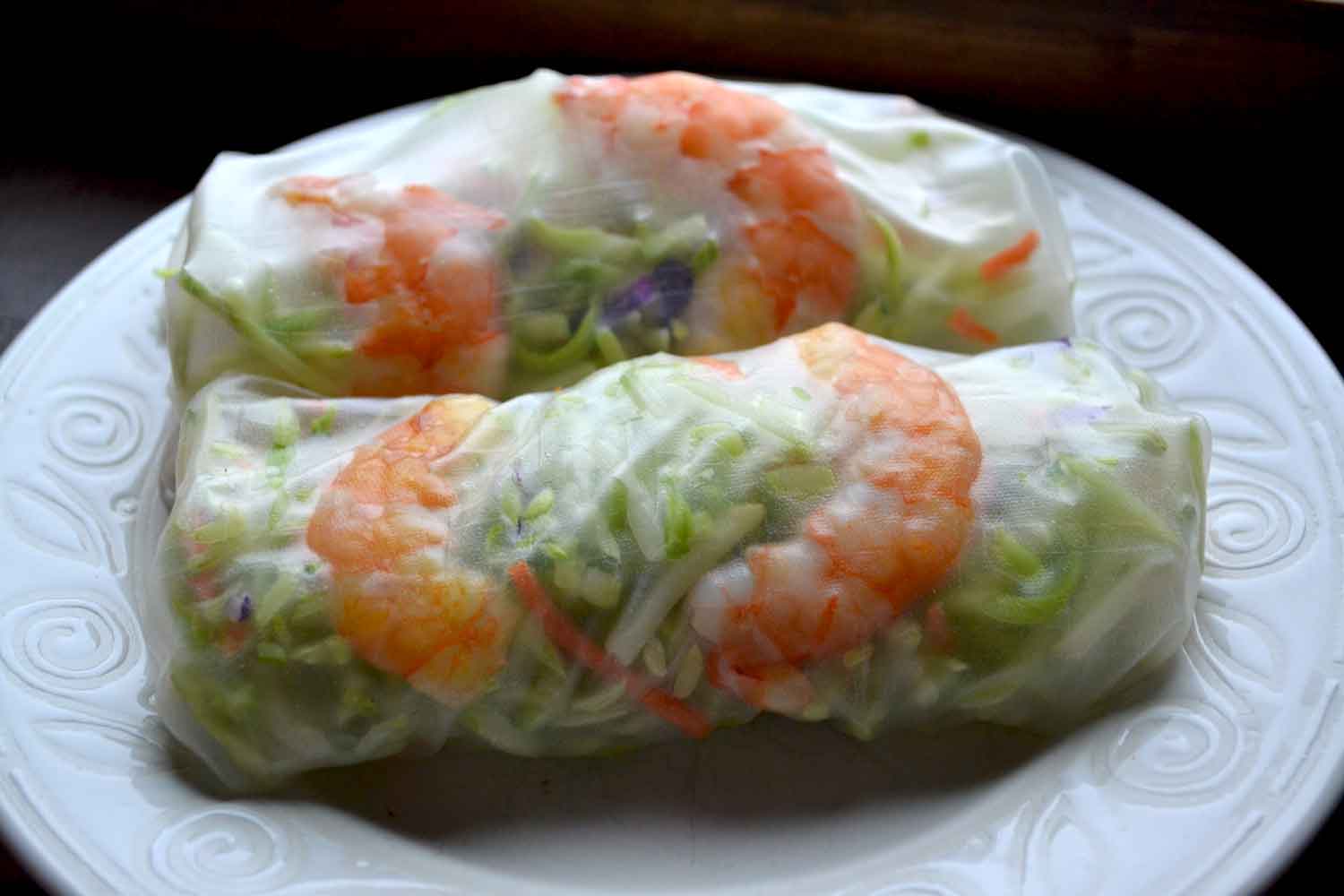 Healthy Spring Rolls Ever After in the Woods
