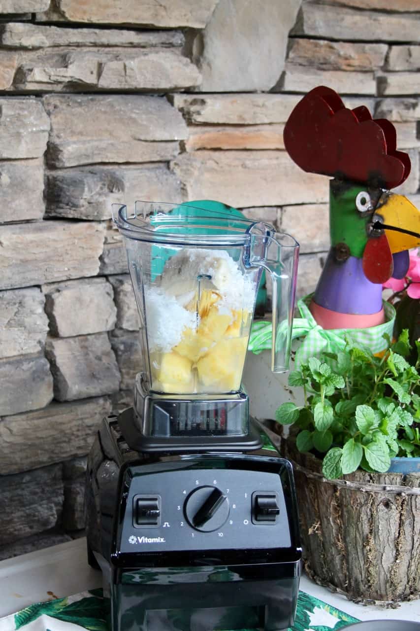 Creamy Pina Colada Ice Pops using a Vitamix E310 Explorian Series