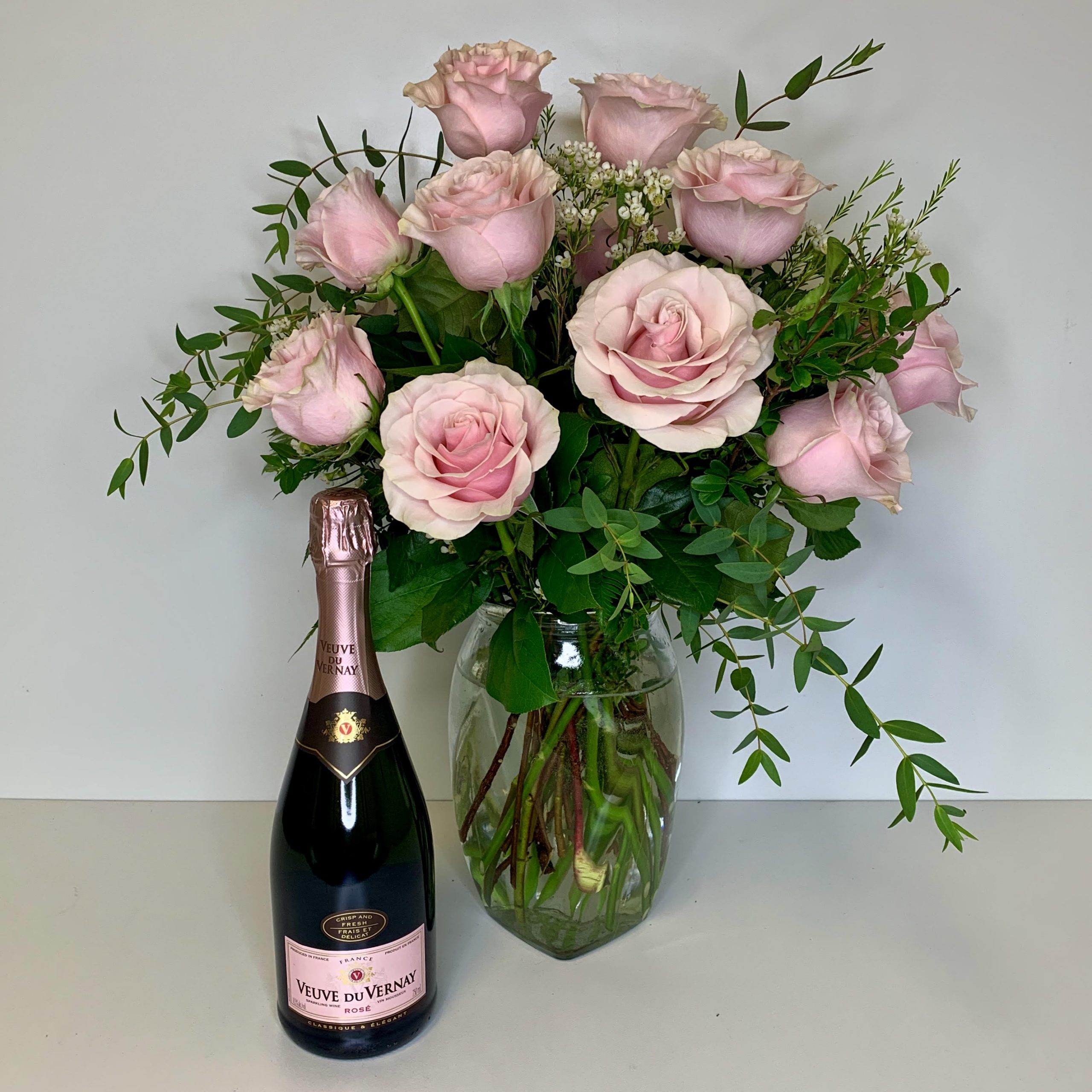 Wine and RosesChampagne Everbloom Designs Abbotsford Florist